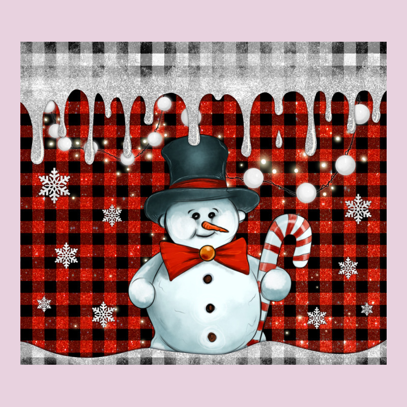Christmas Snowman Tumbler Ladies Tee by Jasminsmagicworld | Teevron