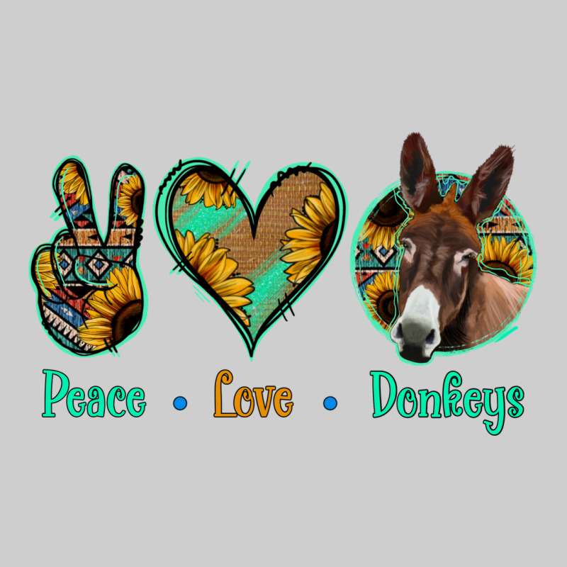 Peace Love Donkeys Premium Tee by Jasminsmagicworld | Teevron