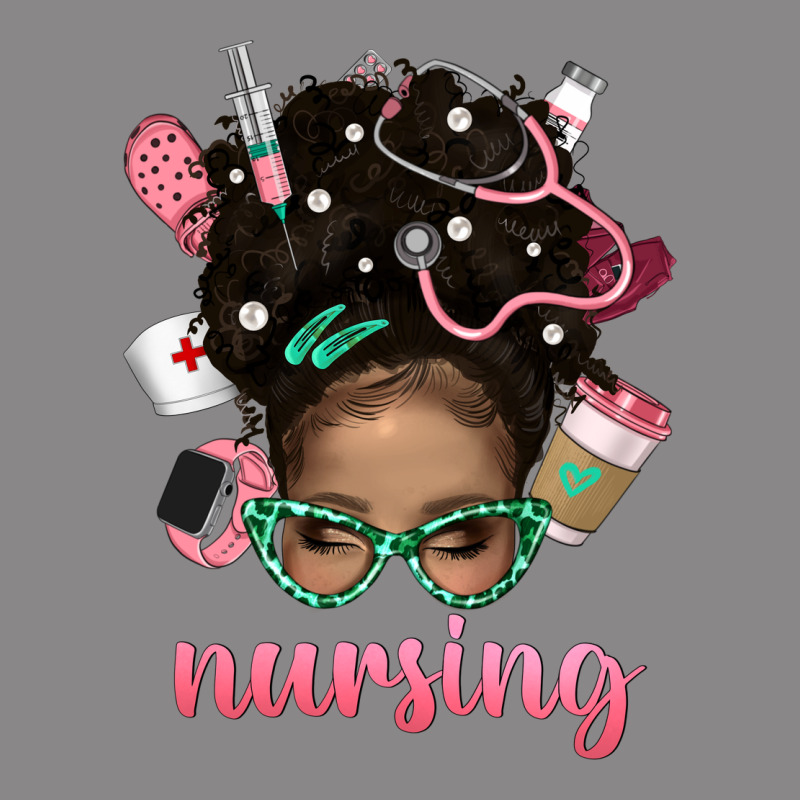 Afro Messy Bun Nursing Bbs Vintage Tee by BundleAndBundleShop | Teevron