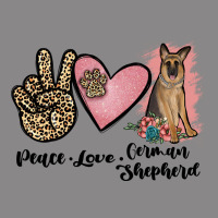 Peace Love German Shepherd Vintage Tee | Teevron