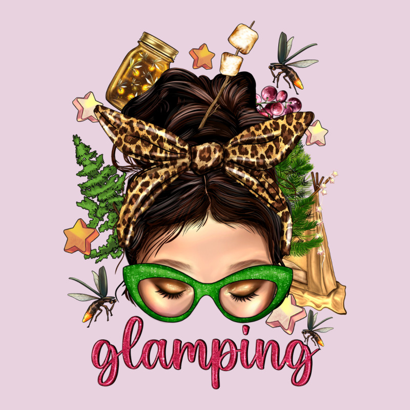 Glamping Messy Bun With Glamping Camp Tent Bbs Classic Tee by BundleAndBundleShop | Teevron