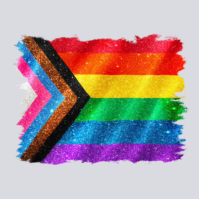 Pride Flag Background Zipper Hoodie by CowGirlArtShop | Teevron