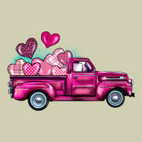Valentine's Day Pink Truck Heavy Core Tee | Teevron