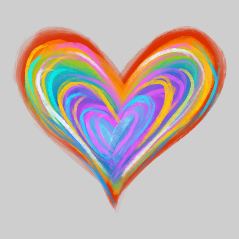 Watercolor Pride Heart Premium Tee by Jasminsmagicworld | Teevron