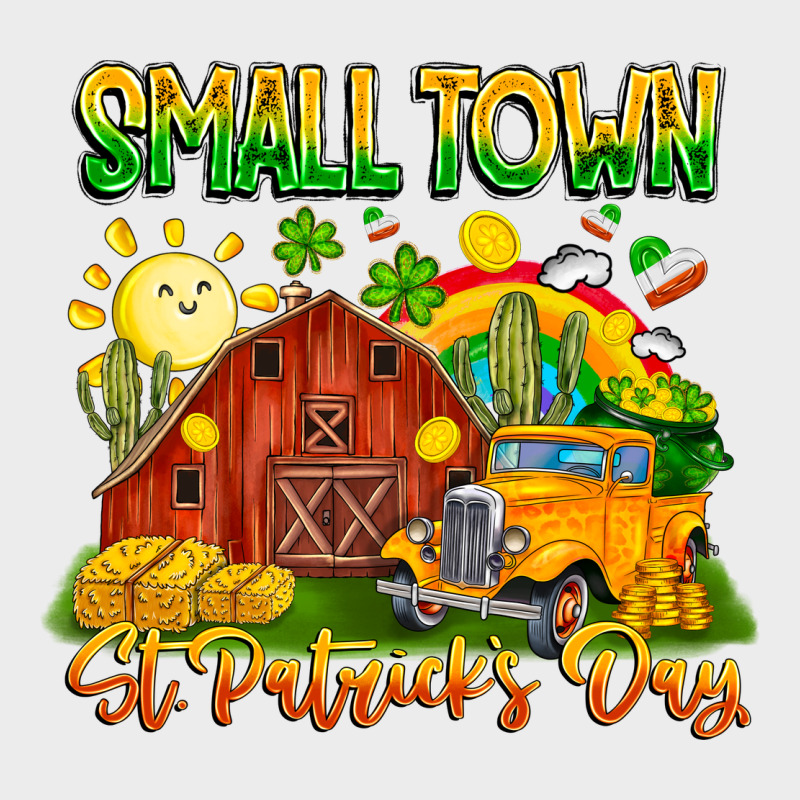 Small Town St Patricks Day Urban Hoodie by CowhideDigitalArt | Teevron