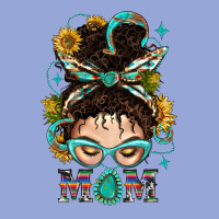 Western Messy Bun Mom With Sunflower Classic Tee | Teevron