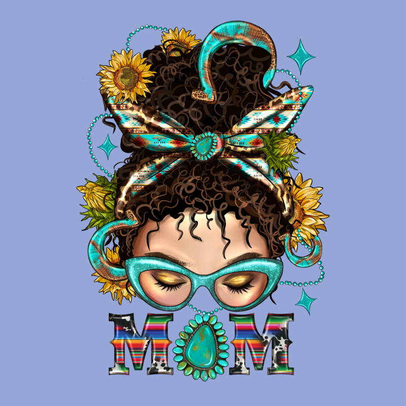 Western Messy Bun Mom With Sunflower Classic Tee by BundleAndBundleShop | Teevron