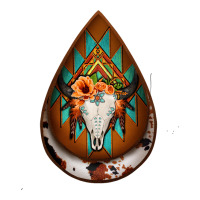 aztec bullskull teardrop earrings | Teevron