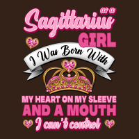 As A Sagittarius Girl I Was Born With My Heart On My Sleeve And  Mouth Heavy Core Tee | Teevron