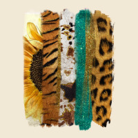 Leopard Sunflower Brush Strokes Premium Tee | Teevron