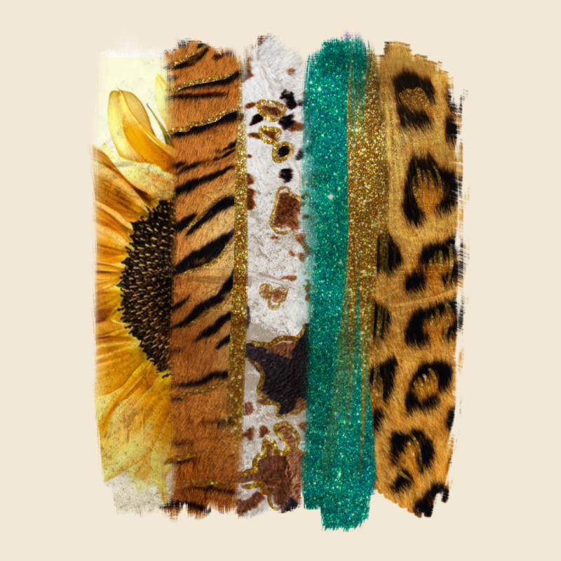 Leopard Sunflower Brush Strokes Premium Tee by Jasminsmagicworld | Teevron