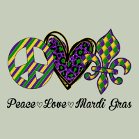 Mardi Gras Love Peace Long Sleeve Tee | Teevron