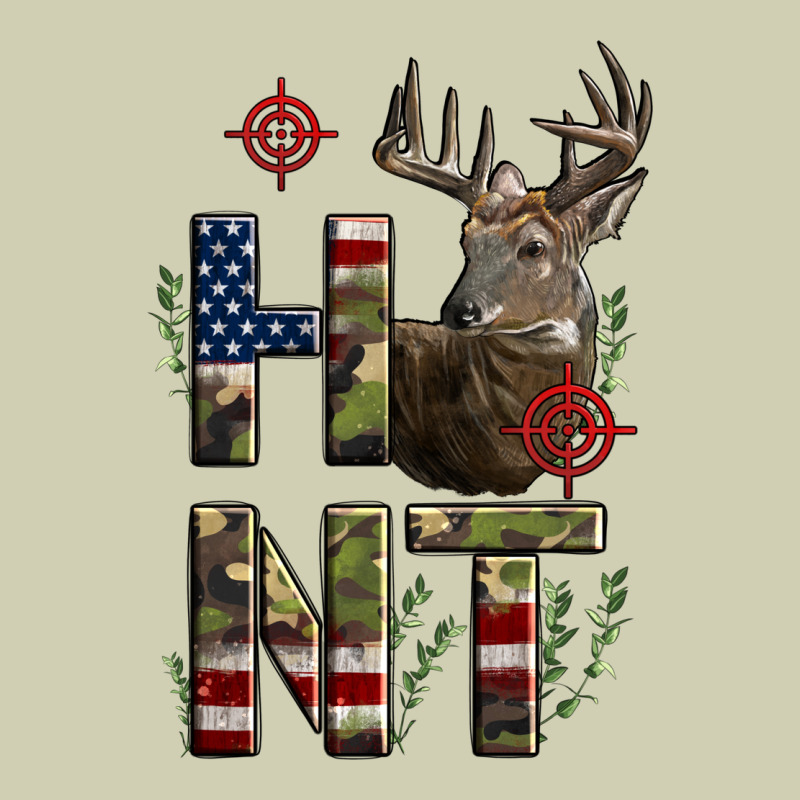 Deer Hunting Usa Flag Heavy Core Tee by LillyAllenDesigns | Teevron