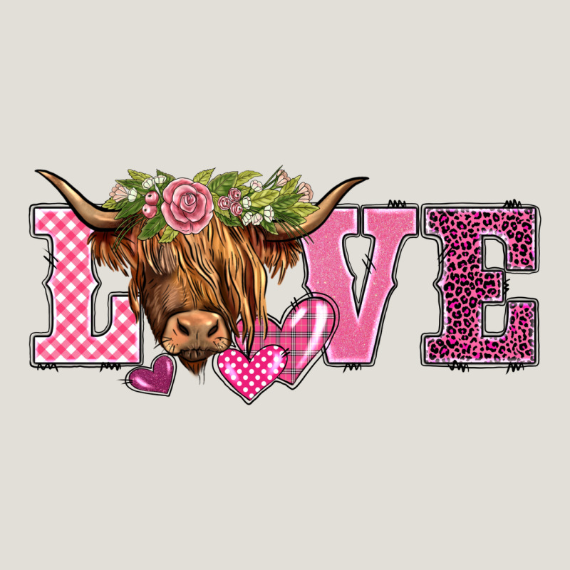 Valentine's Day Love Highland Cow Heavy Core Tee by BarkalooDesign | Teevron