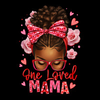 One Loved Mama Afro Messy Bun Heavyweight Sweatshirt | Teevron
