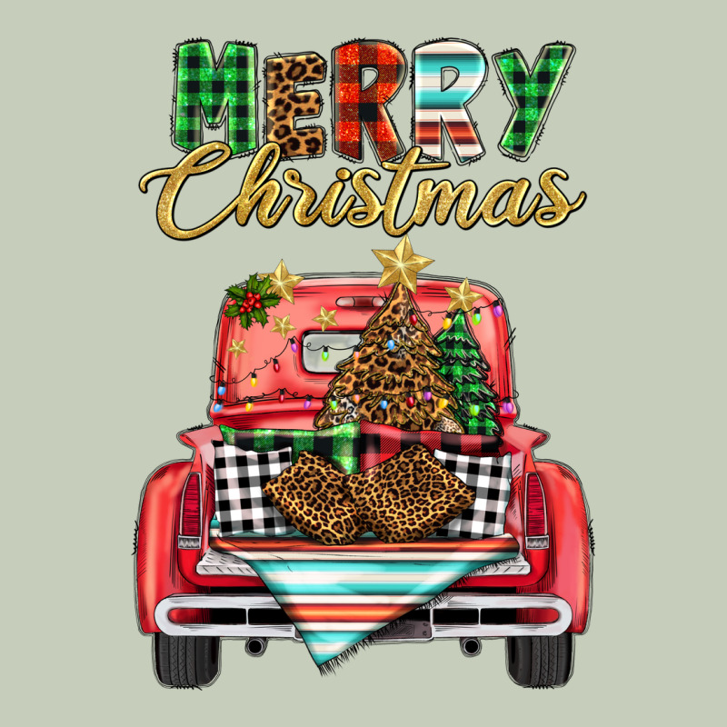 Merry Christmas Truck Ladies Tee by BarkalooDesign | Teevron