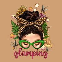 Glamping Messy Bun With Glamping Camp Tent Bbs Vintage Tee | Teevron