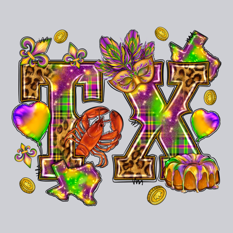 Texas Mardi Gras Heavyweight Sweatshirt by NancyCooperArtShop | Teevron