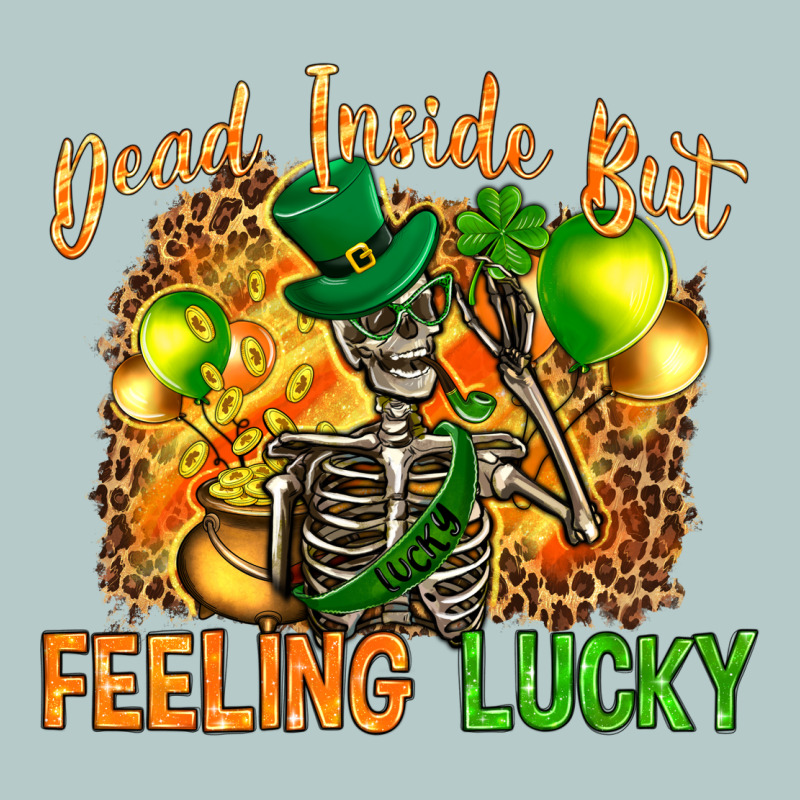 Dead Inside But Feeling Lucky Heavy Core Tee by NancyCooperArtShop | Teevron