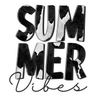 Summer Vibes Black White Cowhide | Teevron