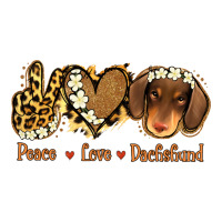 Peace Love Dachshund Premium Tee | Teevron