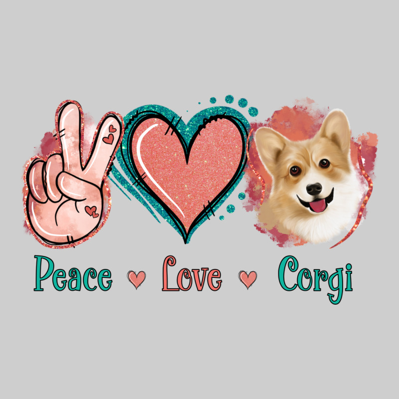 Peace Love Corgi Premium Tee by Jasminsmagicworld | Teevron