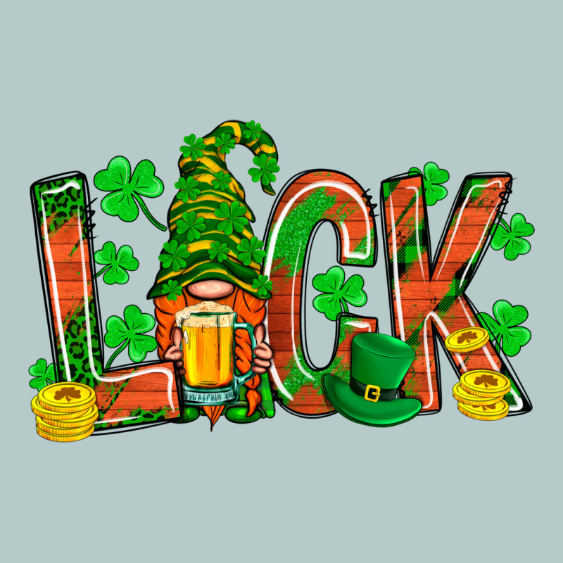 Luck With Gnome And Beer Heavy Core Tee by NancyCooperArtShop | Teevron