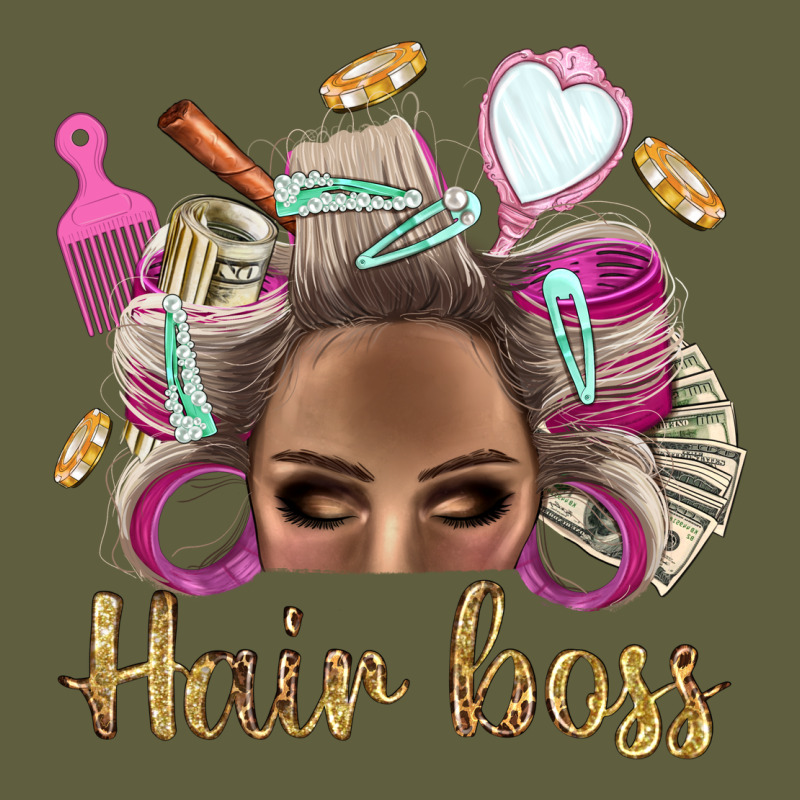 Hair Boss Afro Messy Bun With Money Bbs Vintage Tee by BundleAndBundleShop | Teevron
