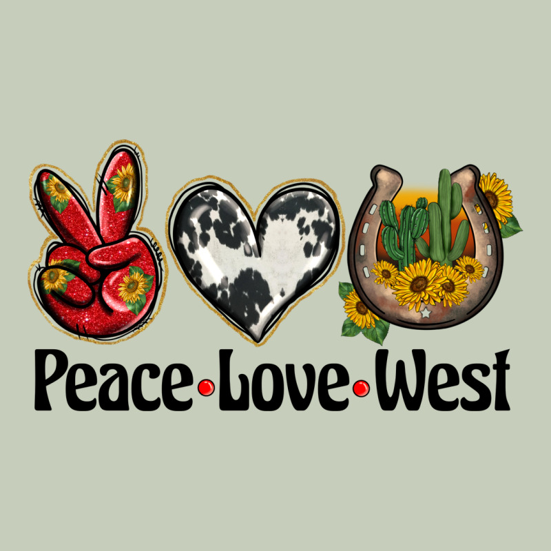 Peace Love West Ladies Tee by BarkalooDesign | Teevron