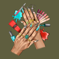 Western Nail Art With Nail Material Bbs Vintage Tee | Teevron