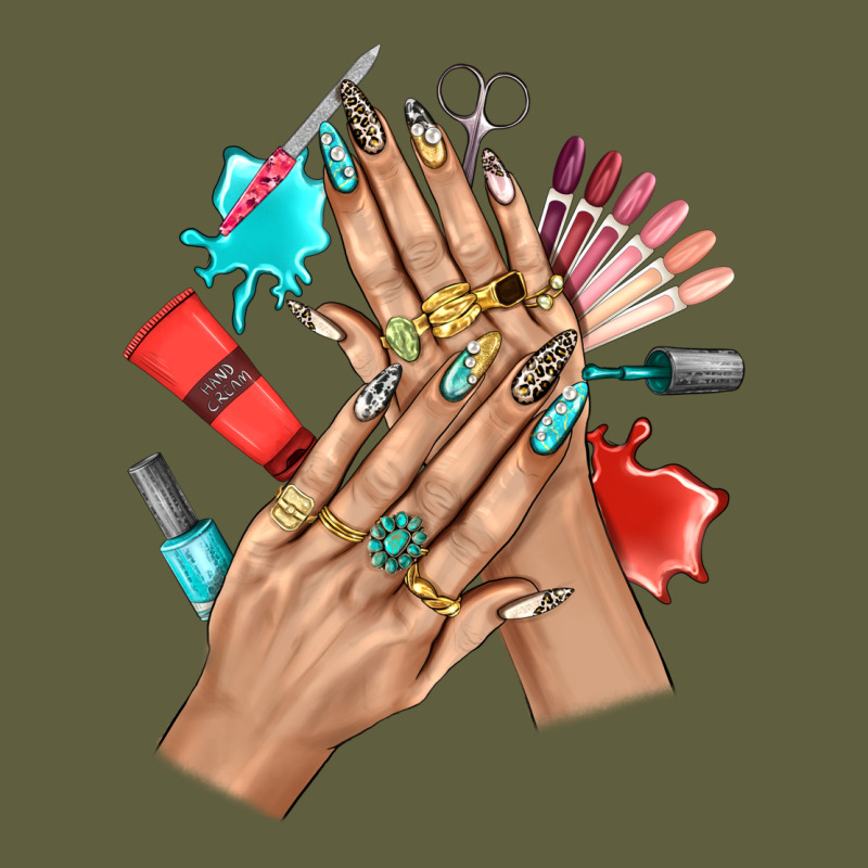 Western Nail Art With Nail Material Bbs Vintage Tee by BundleAndBundleShop | Teevron