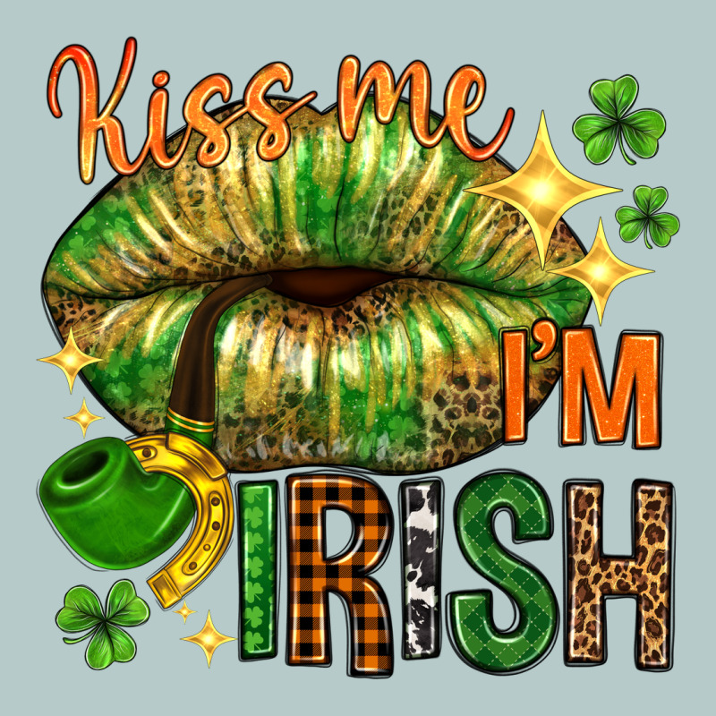 Kiss Me Im Irish With Lip Heavy Core Tee by NancyCooperArtShop | Teevron