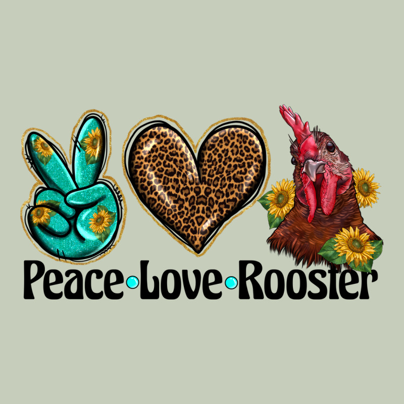 Peace Love Rooster Ladies Tee by BarkalooDesign | Teevron