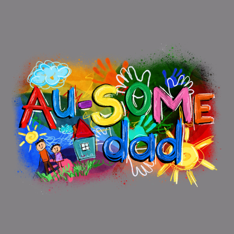 Au-some Dad Autism Heavyweight Hoodie by FaDigitalArtStudio | Teevron