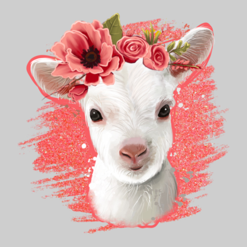 Floral Baby Goat Premium Tee by Jasminsmagicworld | Teevron