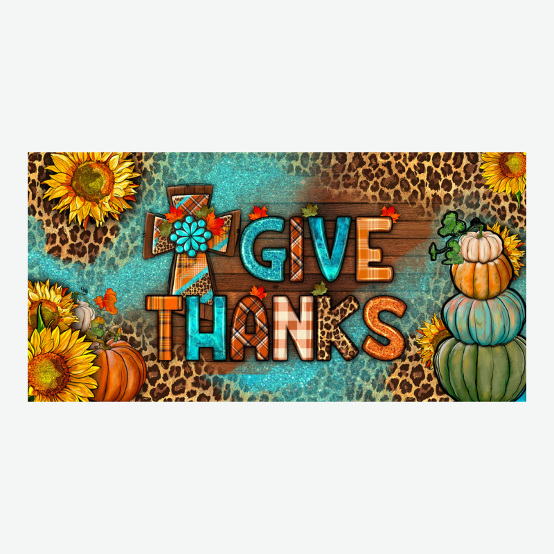 Give Thanks License Plate Urban Heavy Tee by BundleAndBundleShop | Teevron