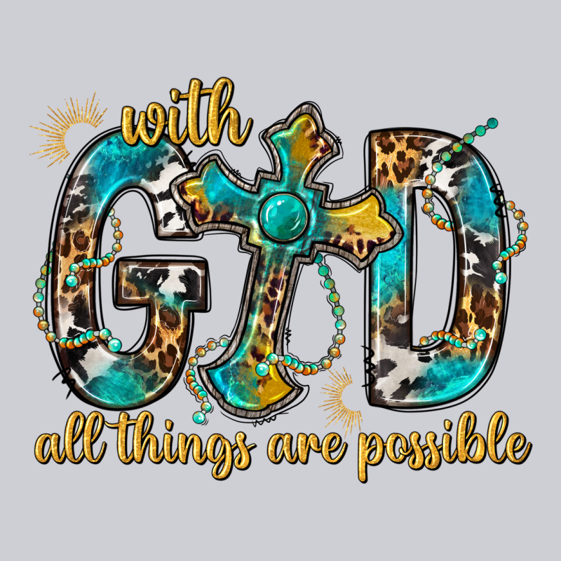 With God All Things Are Possible With Cross Classic Tee by BundleAndBundleShop | Teevron