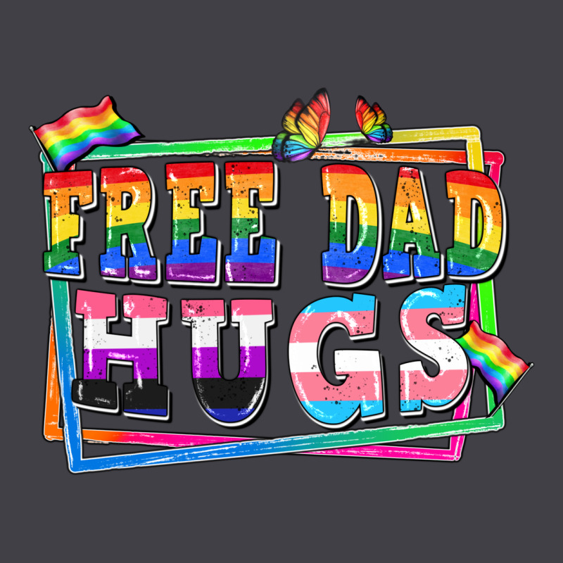 Free Dad Hugs Pride Heavyweight Hoodie by FaDigitalArtStudio | Teevron