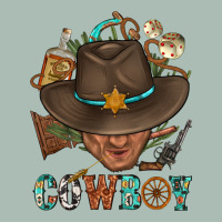 Western Cowboy Portrait With Cactus Classic Tee | Teevron
