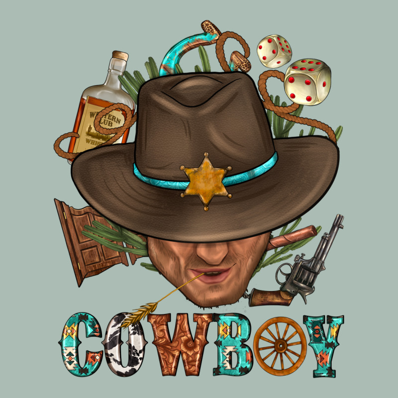 Western Cowboy Portrait With Cactus Classic Tee by BundleAndBundleShop | Teevron
