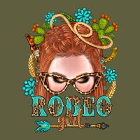Western Rodeo Girl Braid Red Hair Vintage Tee | Teevron