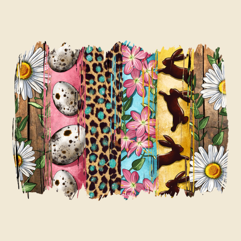 Easter Brushstroke With Quail Eggs Daisy And Bunny Ladies Tee by RanaPortraitStore | Teevron
