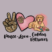 Peace Love Golden Retriever Vintage Tee | Teevron