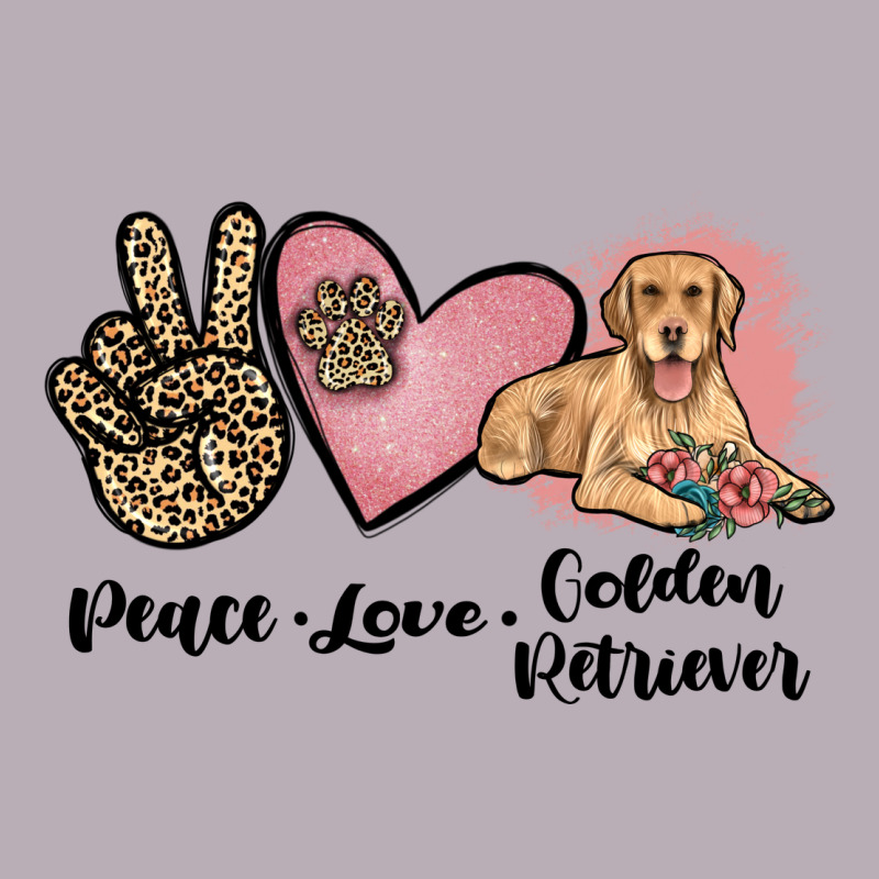 Peace Love Golden Retriever Vintage Tee by JahusDesignShop | Teevron