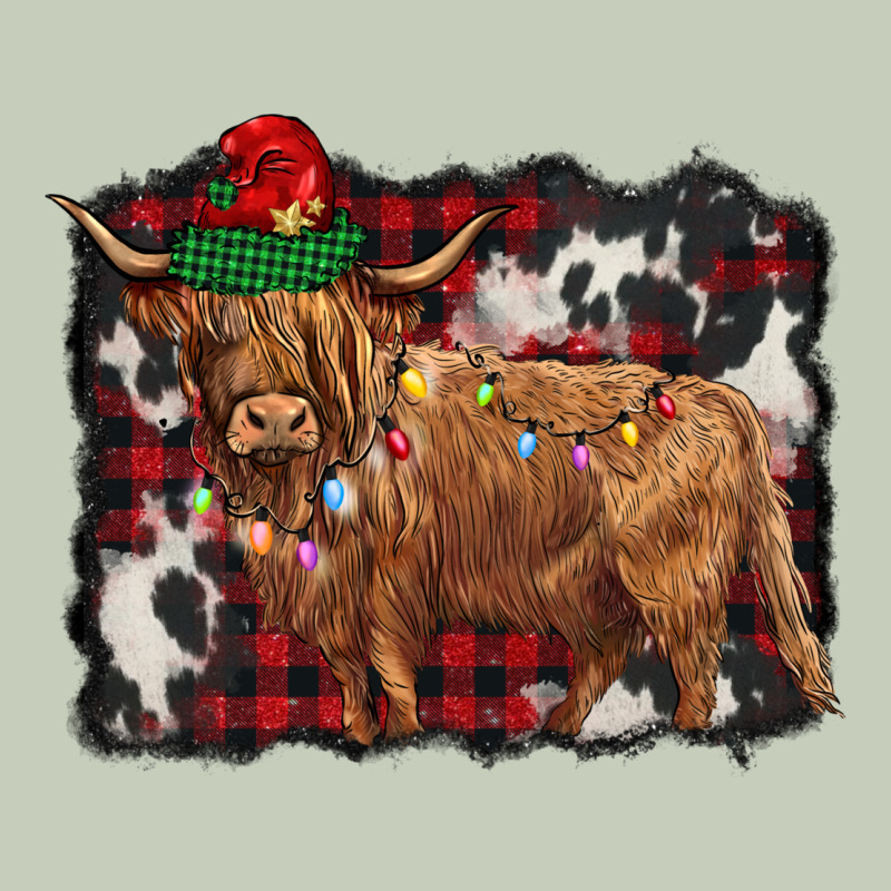 Christmas Highland Cow Ladies Tee by BarkalooDesign | Teevron