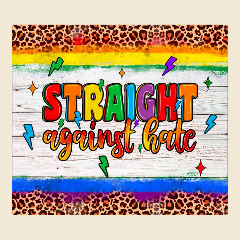 Straight Against Hate Tumbler Premium Tee by JahusDesignShop | Teevron