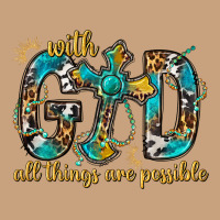 With God All Things Are Possible With Cross Vintage Tee | Teevron
