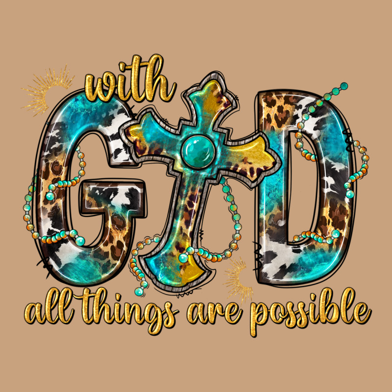 With God All Things Are Possible With Cross Vintage Tee by BundleAndBundleShop | Teevron
