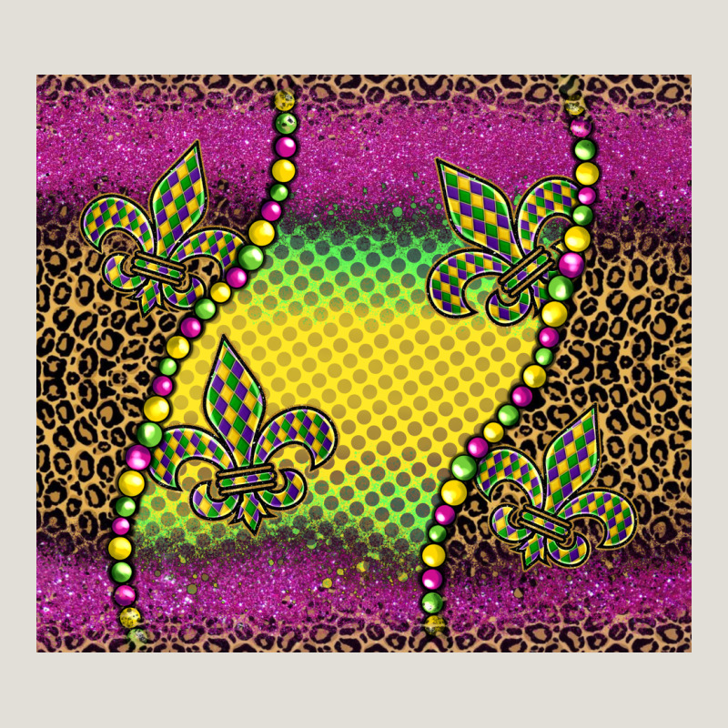 Mardi Gras  Leopard Pink Glitter Heavy Core Tee by BarkalooDesign | Teevron
