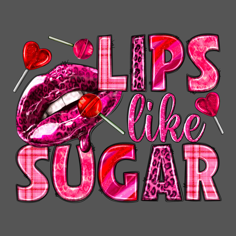 Lips Like Sugar Valentine's Day Zipper Hoodie by HowdyJamesFarm | Teevron
